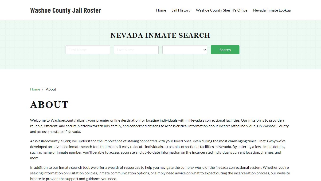 Nevada Inmate Search
